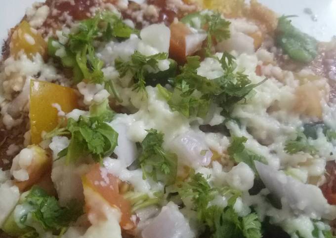 Corn pizza chilla