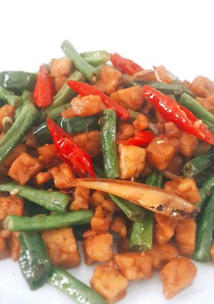 Foto resep Tumis Kacang Panjang Tempe Teri
