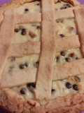 Crostata con gocce di cioccolato e ricotta