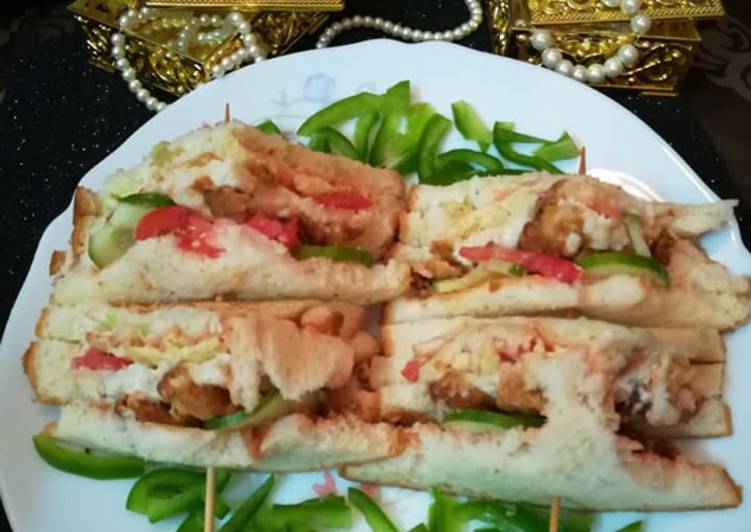 Recipe of Homemade Fajita shashlik sandwich