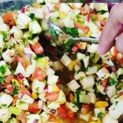 A picture of Jicama Ceviche 🧡.