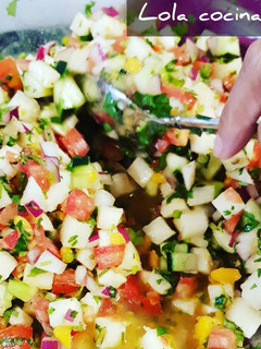 Una foto de Ceviche de Jícama 🧡