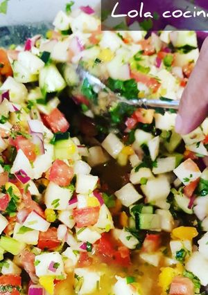 Una foto de Ceviche de Jícama 🧡
