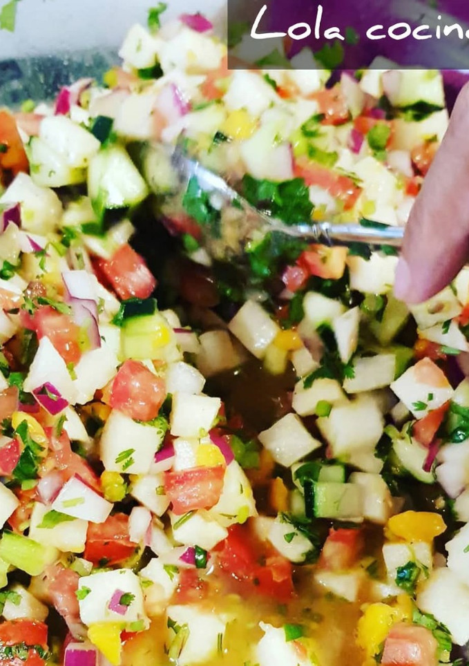 Una foto de Ceviche de Jícama 🧡