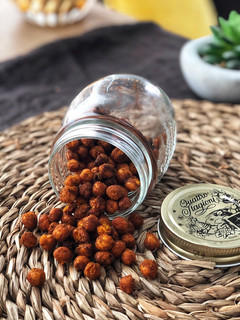Una foto de Snack de garbanzos especiados en freidora de aire