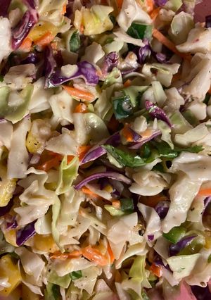 A picture of Pineapple-Mango Mexican Slaw.