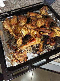 A picture of Baked kienyeji chicken.