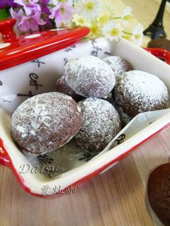 香濃巧克力餅乾球 的食譜成品照片