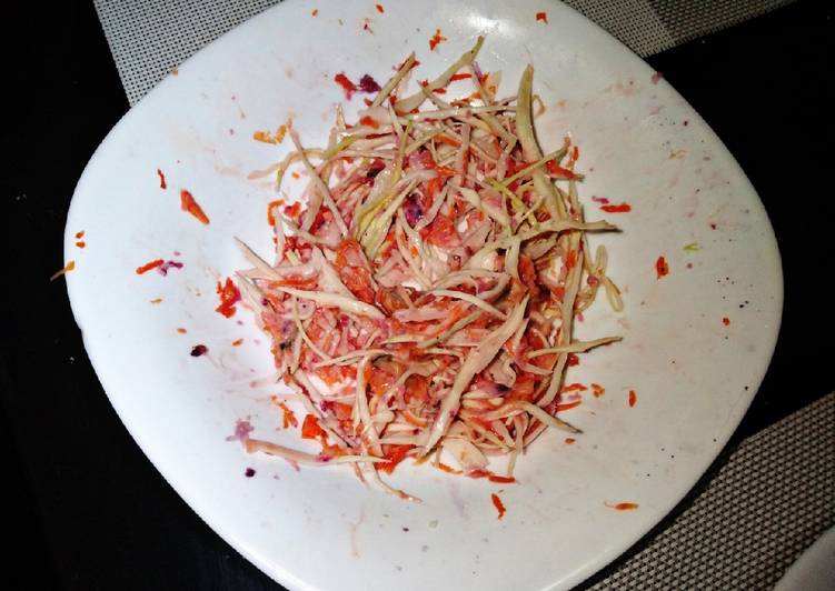 How to Make Super Quick Homemade Coleslaw salad#weeklyjikonichallenge