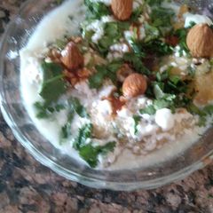 A picture of Dahi Vada.