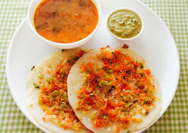 Easiest Way to Make Perfect Instant Suji Uttapam