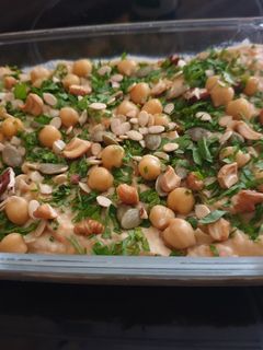صورة لوصفة فتة الحمص الشامية
