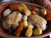 Una foto de patata a la salvia