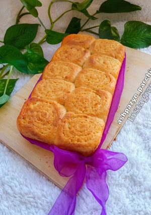 عکسی از دستور نان رولی نارگیلی با فر دستساز 🌸