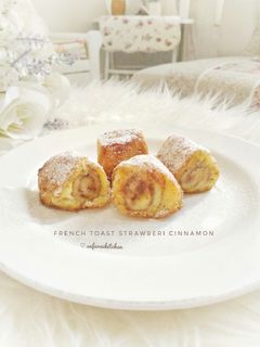 Foto resep 17. 🌠French Toast Strawberi Cinnamon Rolls #RabuBaru