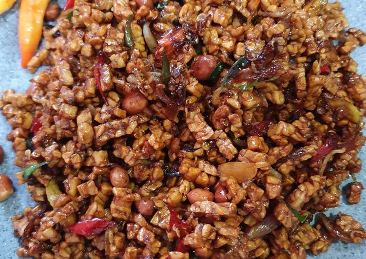 Resep Kering Tempe Kacang Teri | Bahan Membuat Kering Tempe Kacang Teri Yang Enak Dan Lezat