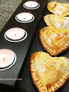 Una foto de Corazones fundidos (empanadillas)