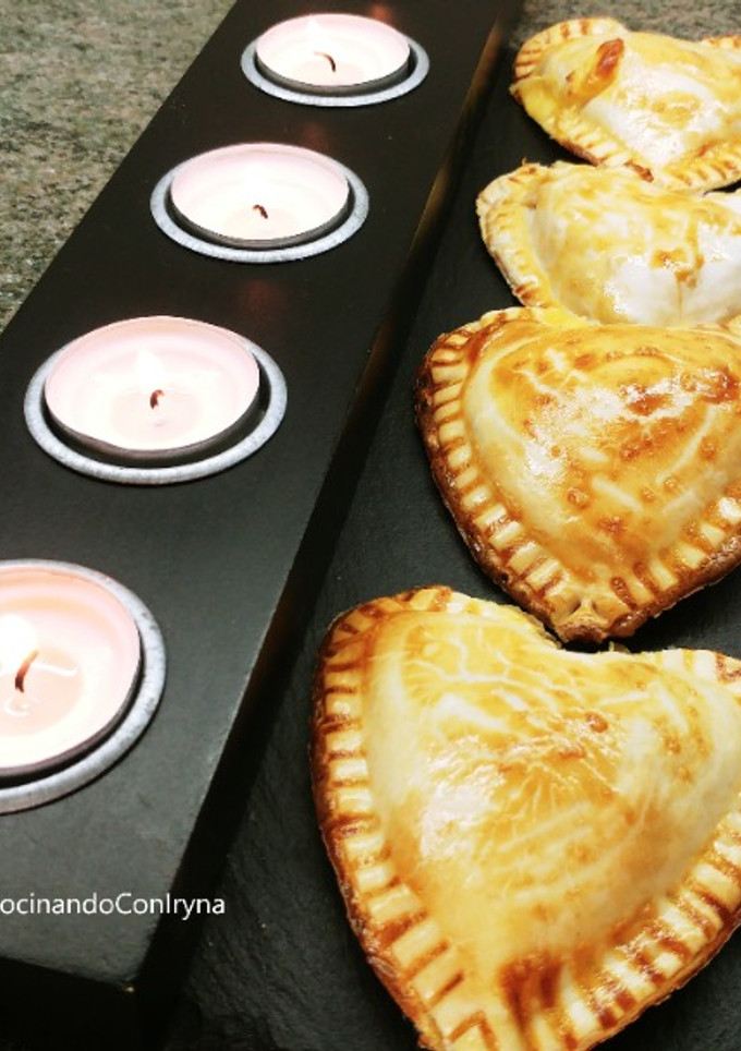 Una foto de Corazones fundidos (empanadillas)