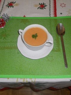 Una foto de Crema de marisco