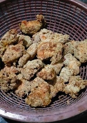 A picture of Chicken popcorn.