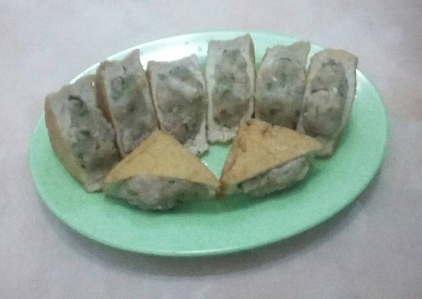 Tahu kukus isi daging cincang (non halal)