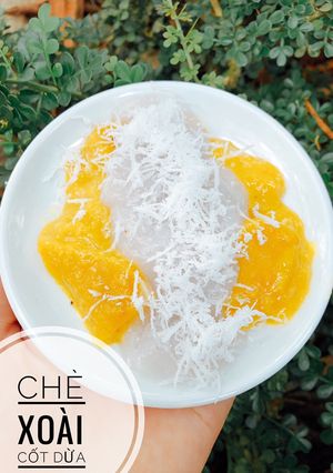 Hình của món Ăn dặm - Chè xoài cốt dừa.