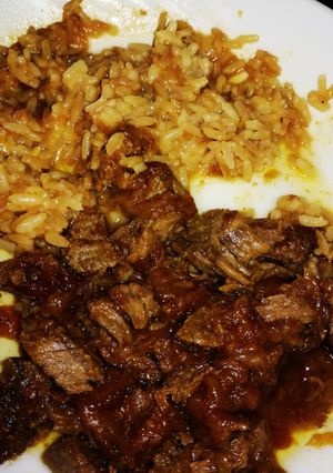 Una foto de Bifes con cebolla