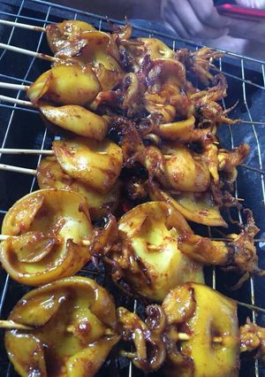 Foto resep Sate cumi korea