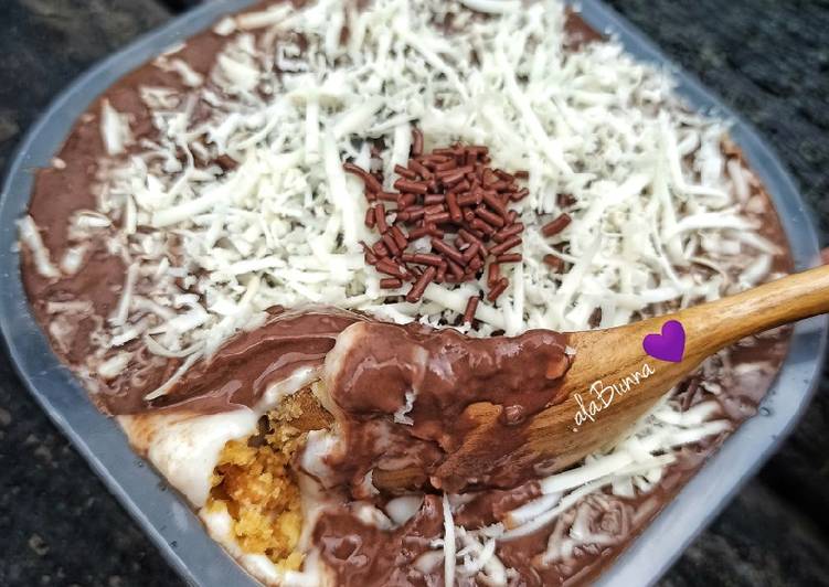 Cara menyajikan 144. Desert Box BaCheCho (Bagelan Cheese Chocolate) , Menggugah Selera