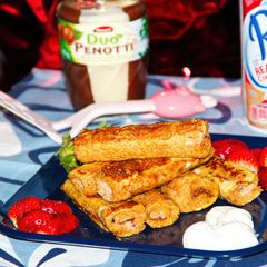 A picture of French Toast Roll-ups.