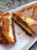 Budín de vainilla, chocolate y café