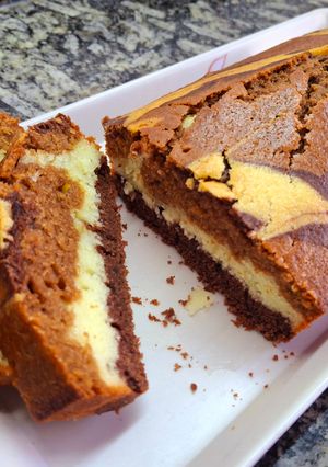 Una foto de Budín de vainilla, chocolate y café