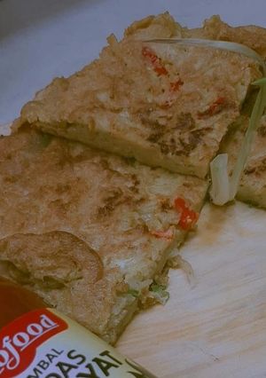 Foto resep Omelette Mie