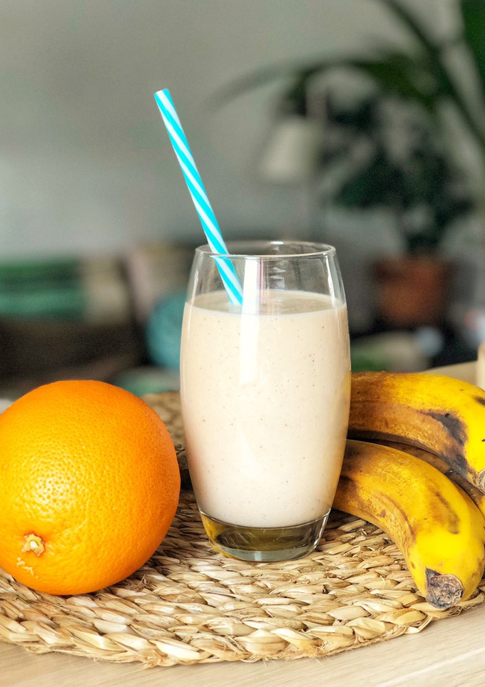 Una foto de Batido de pomelo y plátanos maduros en robot Clickchef de Moulinex