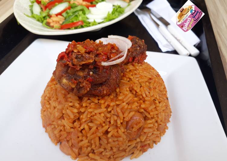 Steps to  Nigerian Party Jollof Rice