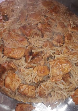 صورة لوصفة رز بستيك الدجاج