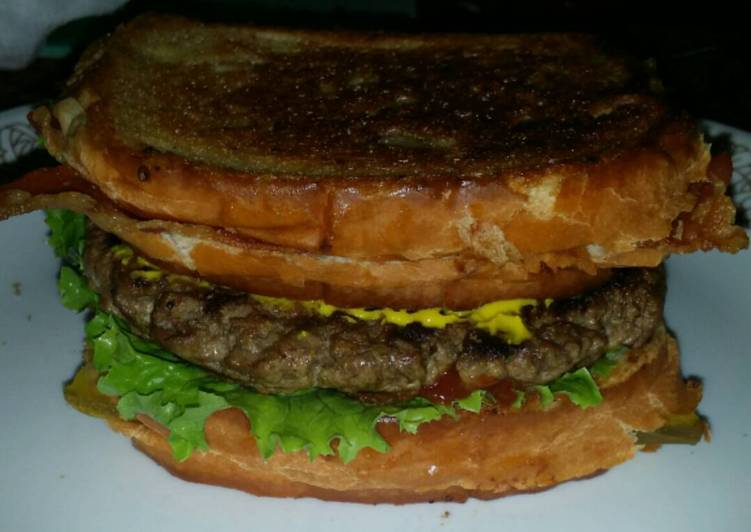 Recipe of Any-night-of-the-week &#34;The Heart Stopper&#34; Burger