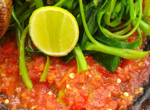 Foto resep Plecing kangkung sambel jeruk nipis