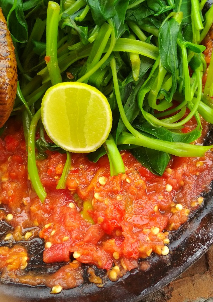 Foto resep Plecing kangkung sambel jeruk nipis