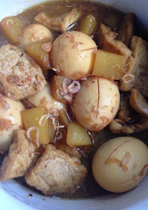Foto resep Semur Telor Tahu dan Kentang