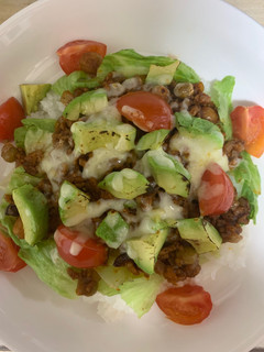 A picture of Authentic Taco Rice with Chili Powder.