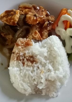 Foto resep Dori crispy with black pepper sauce simple