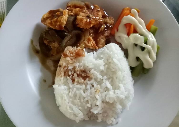 Resep Dori crispy with black pepper sauce simple Top Enaknya