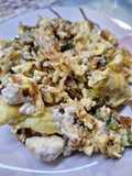 Strapatsada with Zucchini and Feta