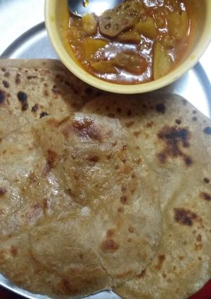 A picture of Oats mix paratha.