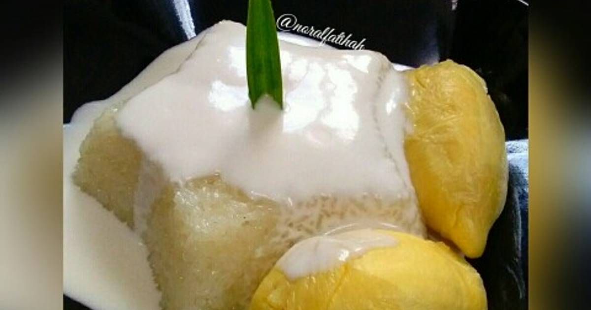 Cara buat santan pulut durian