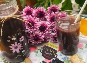 Hình của món Sữa đậu đen- gạo lứt bổ dưỡng.