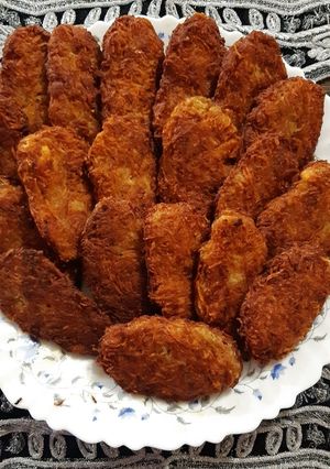 عکسی از دستور کتلت گوشت چرخ کرده