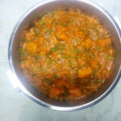 A picture of Yam, sweet potatoes and Irish porridge.