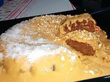 Budín de coco y de cobertura crema pastelera 🤩